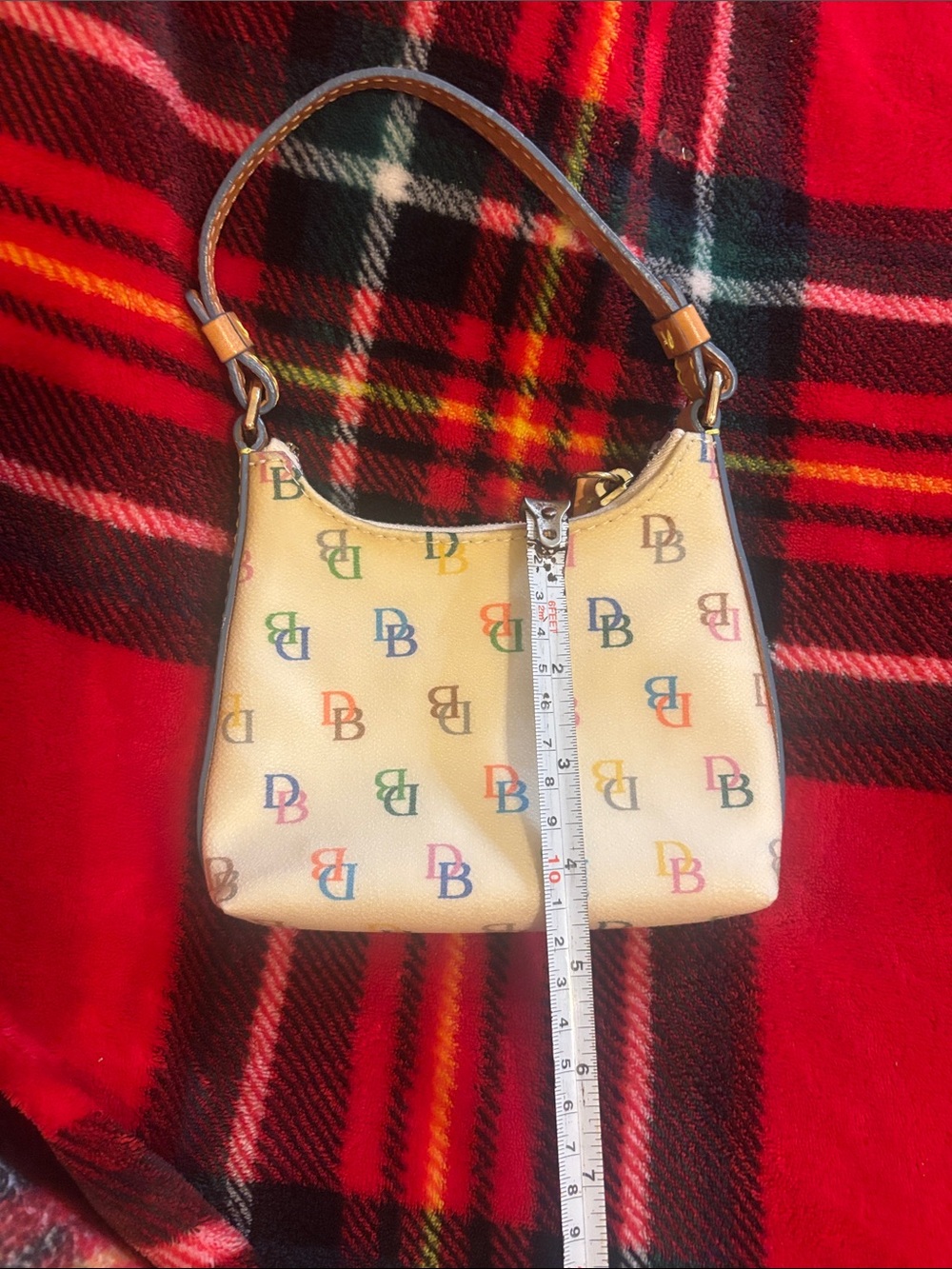 Dooney & Bourke Vintage Y2K Rainbow Monogram Logo mini Handbag - Picture 2 of 6